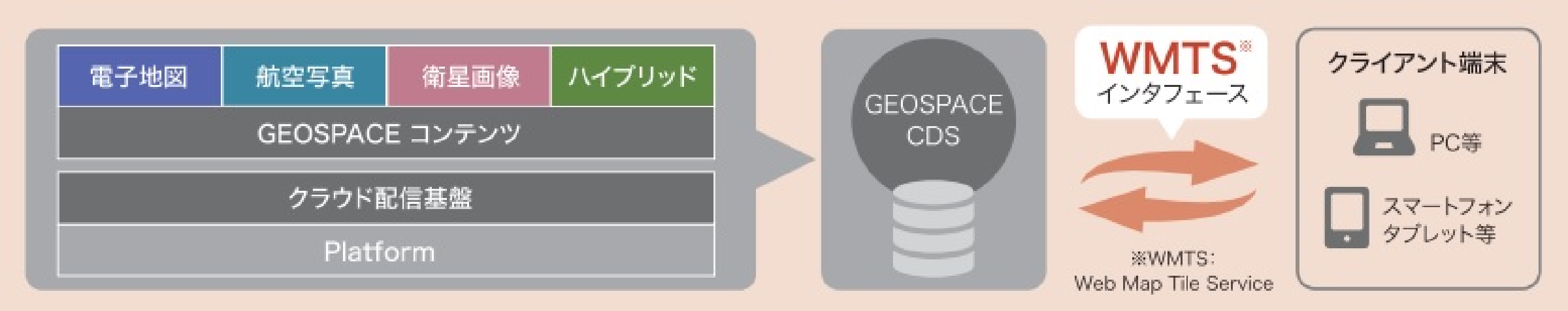 図：GEOSPACE CDS サービス提供イメージ