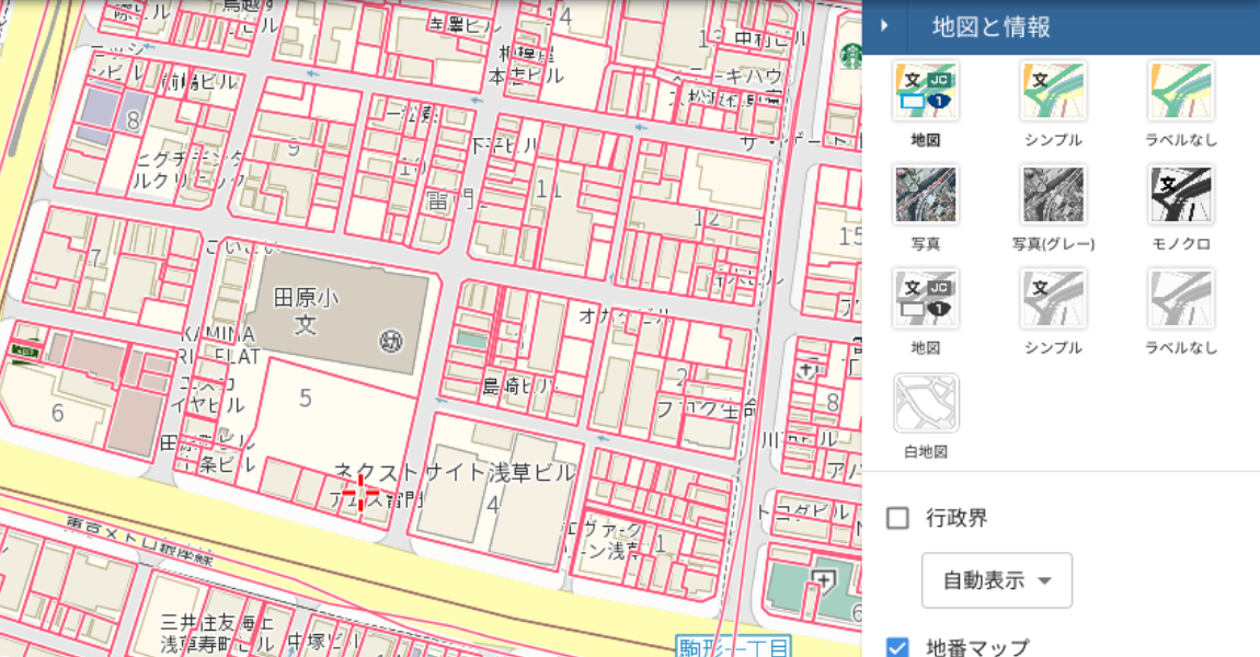 図：さまざまなデータの重ね合わせ表示